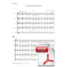 Svendsen: 2 Icelandic Melodies, Op. 30 for String Orchestra (Full Score) [PDF] Preview PDF (Free download)